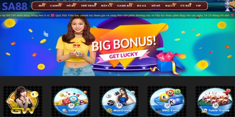 Ưu điểm nổi bật của sảnh xổ số Bet88